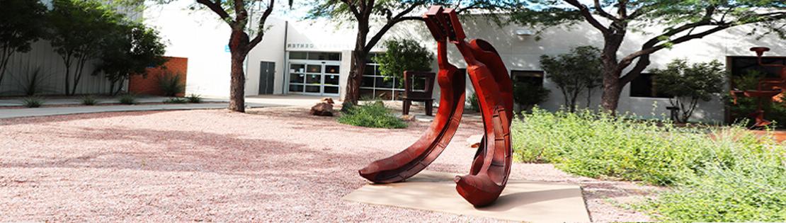 A banana's sculpture at Pima's East Campus